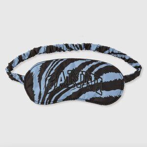 GANNI Recycled Tech Fabric Eye Mask Blue or Brown